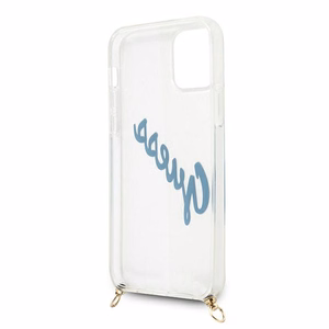 Guess GUHCP12SCRTVSBL iPhone 12 mini 5.4" синий/синий жёсткий чехол Script Vintage