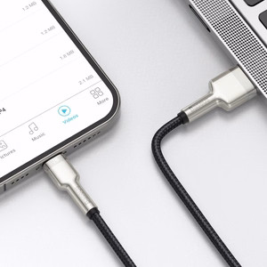 USB кабель для Lightning Baseus Cafule, 2.4A, 1м (чёрный)