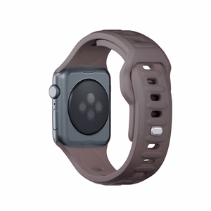 38/40/41/42 mm Taupe (small) - 3mk Silicone Watch Strap for Apple