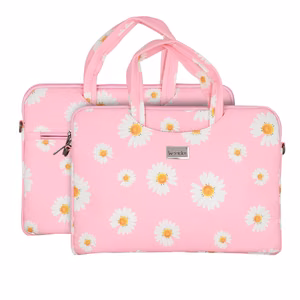 Wonder Briefcase Laptop 17 inches Pink Daisies