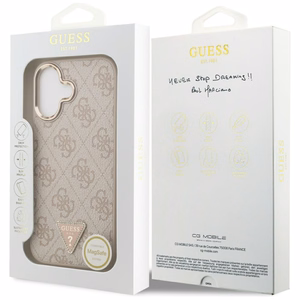 Guess 4G Triangle Logo MagSafe Case for iPhone 17 - Rose Gold