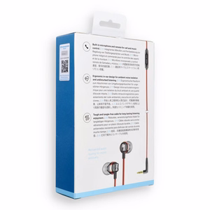 Проводные наушники Sennheiser CX 300S, Jack 3,5 mm, красные