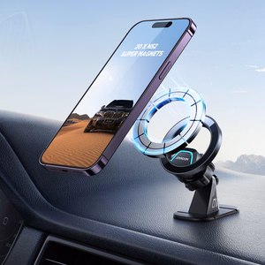 Automobilinis universalus telefono laikiklis Joyroom (JR-ZS376) Magnetic (MagSafe) tvirtinamas ant prietaisų skydelio, magnetinis juodas