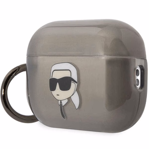 Karl Lagerfeld KKLAP2HNIKTCK AirPods Pro 2 dėklas juodas/juodas Ikonik Karl Lagerfeld