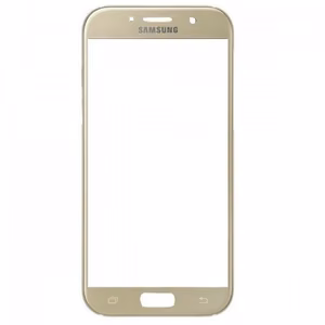 Išorinis ekrano stiklas, skirtas Samsung A320 A3 2017, auksinis, HQ