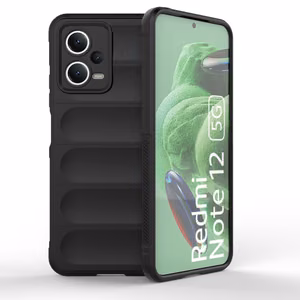 Magic Shield dėklas telefonui Xiaomi Redmi Note 12 5G / Poco X5 5G lankstus šarvuotas dėklas juoda
