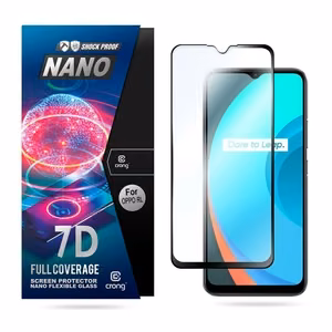 Гибридное защитное стекло Crong 7D Nano Flexible Glass 9H для Realme C11