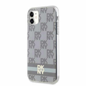 DKNY IML languoto Mono rašto ir spausdintų juostų magnetinis dėklas telefonui iPhone 11 / Xr - smėlinis