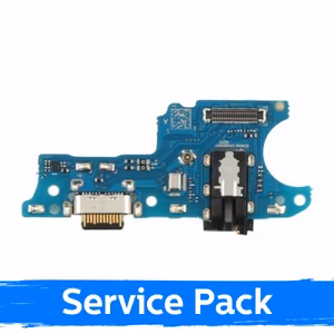 Charging Port Compatible With Samsung A025 A02s With Flex / Plata (Service Pack)