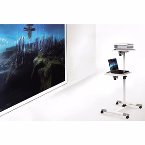 Techly universalus vežimėlis nešiojamam kompiuteriui / projektoriui, baltas, ICA-TB TPM-6