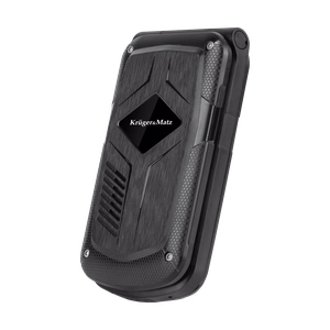 Krüger&Matz Iron 5 Flip – atsparus 4G atlenkiamasis telefonas, IP68/IP69K (KM0466)