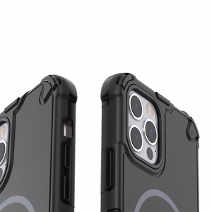 Defender 2in1 Mag dėklas for iPhone 12 6,1" juodas