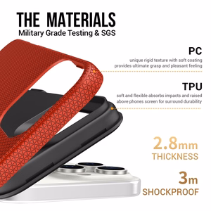 Dėklas Perfectionists Triangle Mag Case Apple iPhone 13 Pro Max raudonas