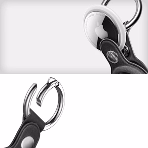Чехол Tech-Protect NaturalFit для Apple AirTag 1/2 - чёрный