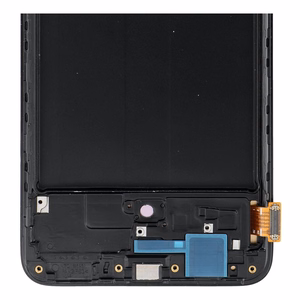 REWA OLED LCD ekranas su rėmeliu, skirtas SAMSUNG A70, juodas