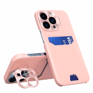 Leather Stand Case for Samsung Galaxy S23 Ultra Cover Card Wallet with Stand Pink
