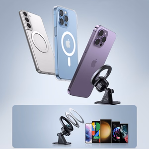 Automobilinis universalus telefono laikiklis Joyroom (JR-ZS376) Magnetic (MagSafe) tvirtinamas ant prietaisų skydelio, magnetinis juodas