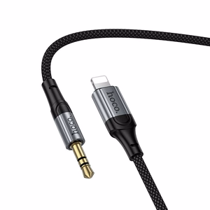 Cable AUX Jack 3,5 mm to Lightning Hoco 1,5 m UPA33A black