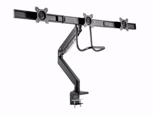 Gembird MA-DA3-03 monitoriaus laikiklis arba stovas 68,6 cm (27") Stalas Juoda