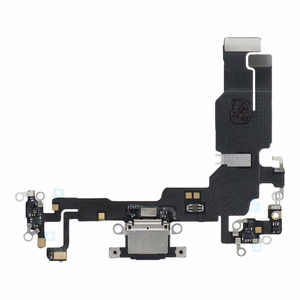 Шлейф зарядки USB для IPHONE 15 чёрный OEM