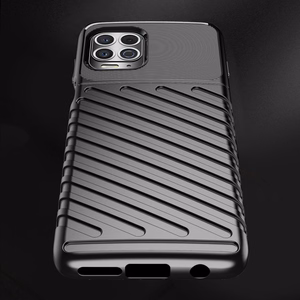 Thunder dėklas lankstus tvirtas apsauginis dangtelis TPU dėklas Motorola Moto G100 / Edge S juodas