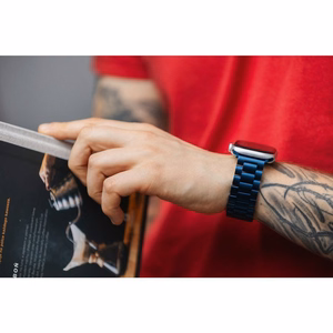 FORCELL F-DESIGN FA10 nerūdijančio plieno laikrodžio juosta Apple Watch 38 / 40 / 41 mm - juoda
