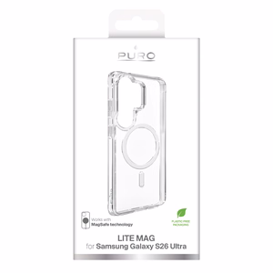 Puro LITE MAG защитный чехол для Samsung Galaxy S26 Ultra совместимый с MagSafe прозрачный