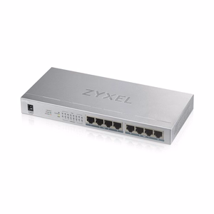 Zyxel GS1008HP Ne-valdomas Gigabit Ethernet (10/100/1000) Maitinimas per Eternetą (PoE) Pilka