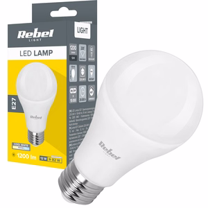 Rebel A60 E27 LED bulb, 12 W, 6500 K, 230 V