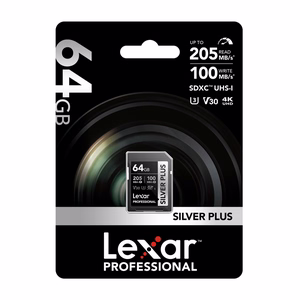 Lexar Professional SILVER PLUS SDXC 64GB memory card