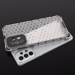 Honeycomb dėklas šarvuotas dėklas su geliniu rėmeliu Samsung Galaxy A73 permatomas