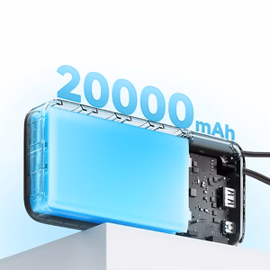 Cuktech CUKP200NGLLG 55W 20000mAh внешний аккумулятор со встроенным кабелем USB-C - Белый
