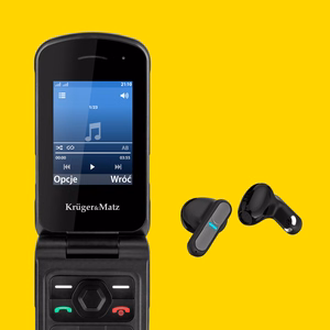 Krüger&Matz Iron 5 Flip – atsparus 4G atlenkiamasis telefonas, IP68/IP69K (KM0466)