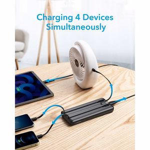 Išorinė baterija POWER BANK VEGER C10 10000mAh (USB,USB-A,Type-C,MicroUSB,lightning) juoda