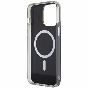 Guess IML Iridescent Magnetinis dėklas telefonui iPhone 15 Pro - juodas