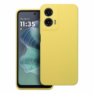 Case for Motorola G35 5G Silicone 2mm (camera protection) yellow