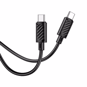 Кабель USB C - USB C Hoco 3A 60W 2 м X88 черный