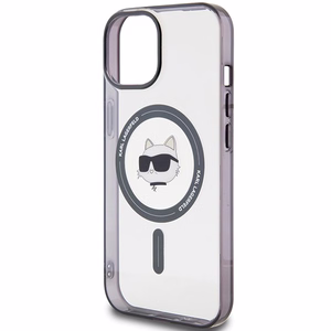 Karl Lagerfeld KLHMP15SHCHNOTK iPhone 15 6.1" skaidrus kietas dėklas IML Choupette's Head MagSafe