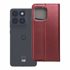 SMART MAGNETO Book dėklas skirtas Motorola Edge 70 - bordo