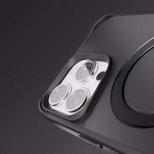 Etteri Matinis Magnetinis žiedas dėklas telefonui iPhone 15 Pro 6,1" juodas