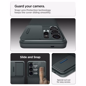 Spigen Optik Armor Чехол для Samsung Galaxy S26 Ultra - зелёный