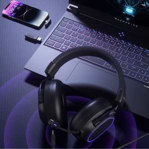 Machenike GX30 Pro belaidės apgaubiančios žaidimų ausinės - juodos