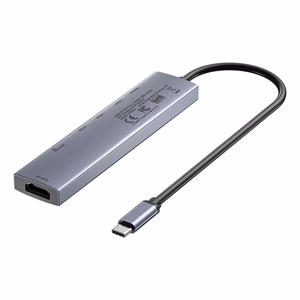 UNITEK USB-C 7-in-1 šakotuvas PD 100W HDMI 2.0 su įjungimo/išjungimo jungikliu