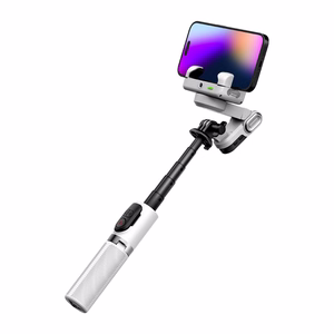 AOCHUAN M1 Pro stabilizatorius su RGB apšvietimu (baltas)