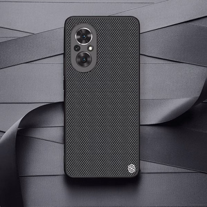 Nillkin Textured dėklas patvarus sustiprintas dėklas su gelio rėmu ir nailono nugarėle Honor 50 SE juodas