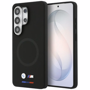 Силиконовый чехол BMW M MagSafe для Samsung Galaxy S26 Ultra, чёрный
