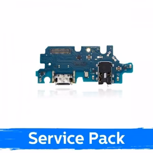 Разъём зарядки для Samsung A135 A13 4G со шлейфом / серебристый (Service Pack)