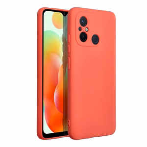 Silikoninis dėklas telefonui XIAOMI Redmi 12C persikinis