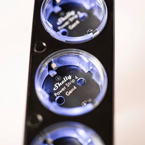 Išmanioji 12A Shelly Power Strip 4 Gen4 Zigbee/Matter juoda