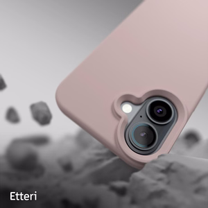 "Etteri" silikoninis dėklas "iPhone 16 6,1" šviesiai rožinis